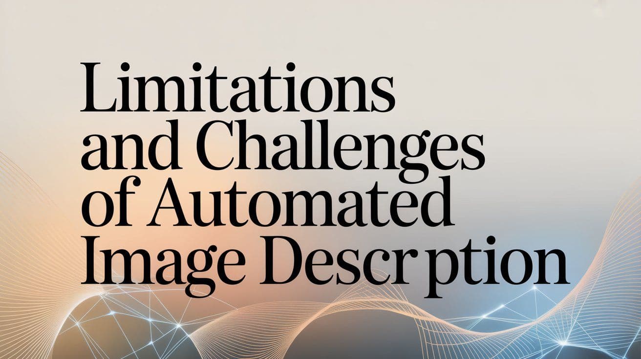 Limitations and Challenges of Automated Image Description - Featured image